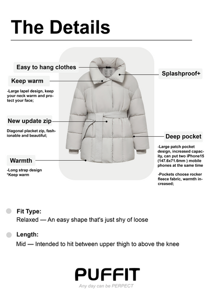 Belted Puffer Jacket