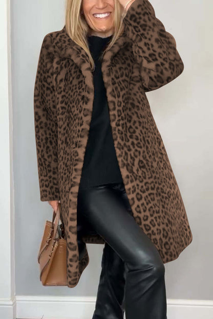 Ange | Leopard Print Winter Coat