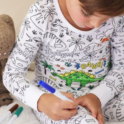 Coloring Pajamas + Markers