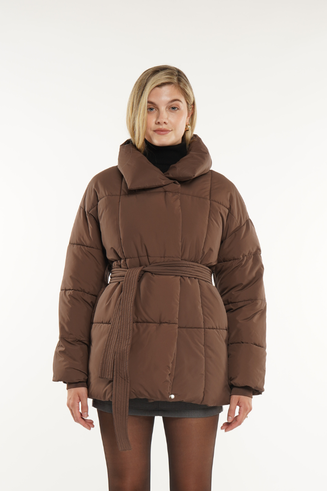 Belted Puffer Jacket