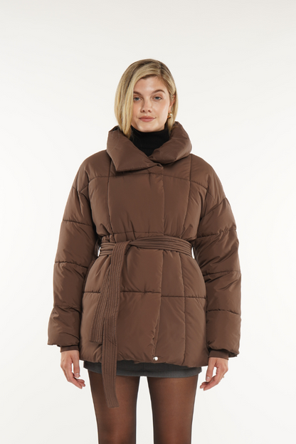 Belted Puffer Jacket