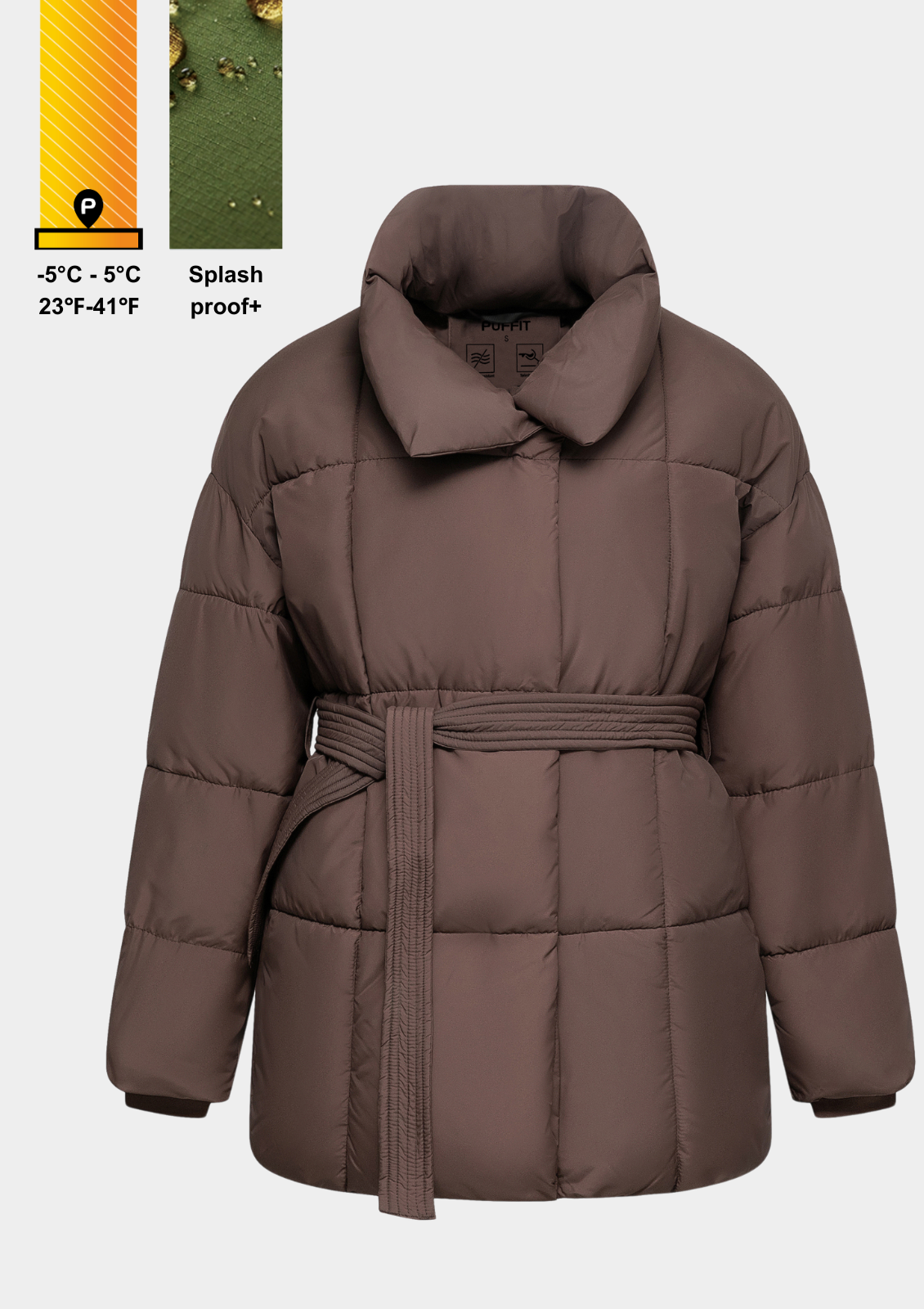 Belted Puffer Jacket