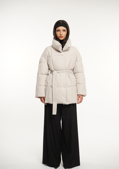 Belted Puffer Jacket