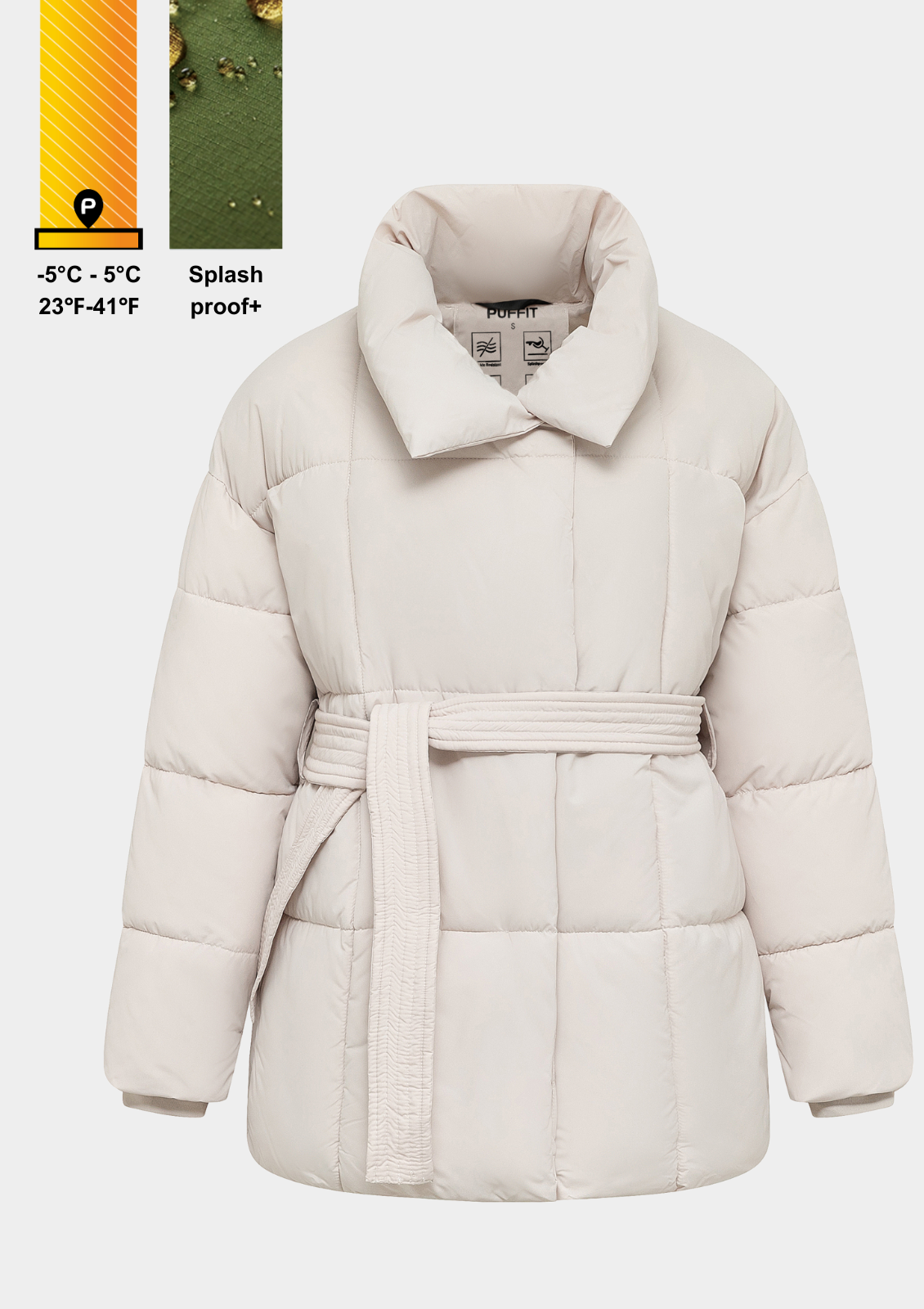 Belted Puffer Jacket