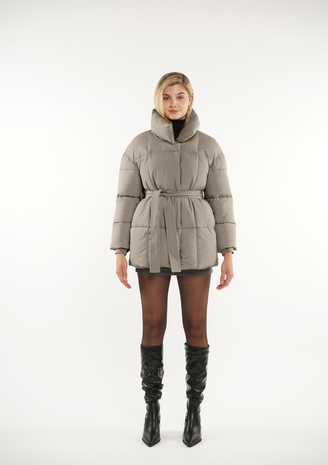 Belted Puffer Jacket