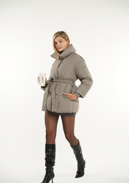 Belted Puffer Jacket