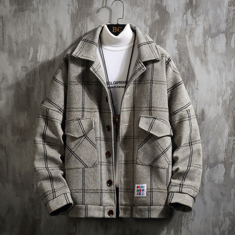 Jey - Wool jacket in check pattern