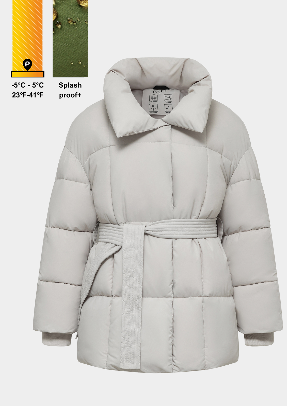 Belted Puffer Jacket