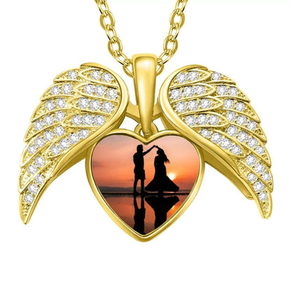 2+1 FREE: Heart necklace Angel