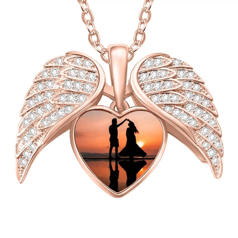 2+1 FREE: Heart necklace Angel