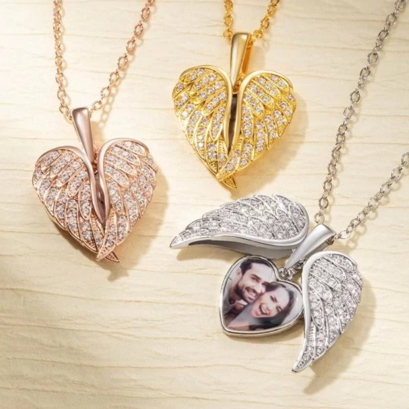 2+1 FREE: Heart necklace Angel