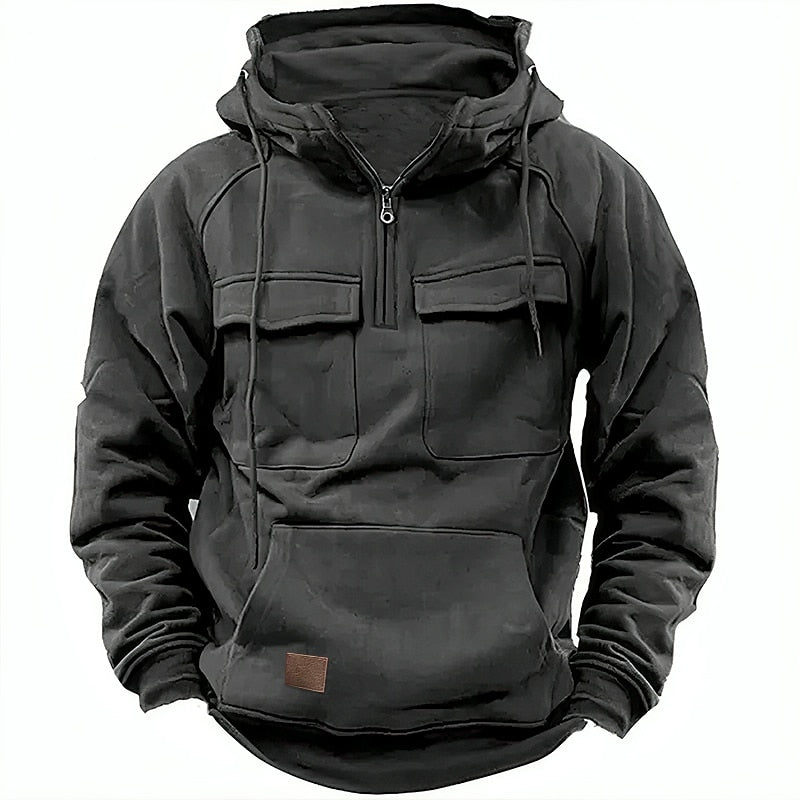 Xaviere - Comfortable winter hoodie with zipper