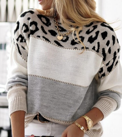 Clie | CHIC LEOPARD PRINT SWEATER