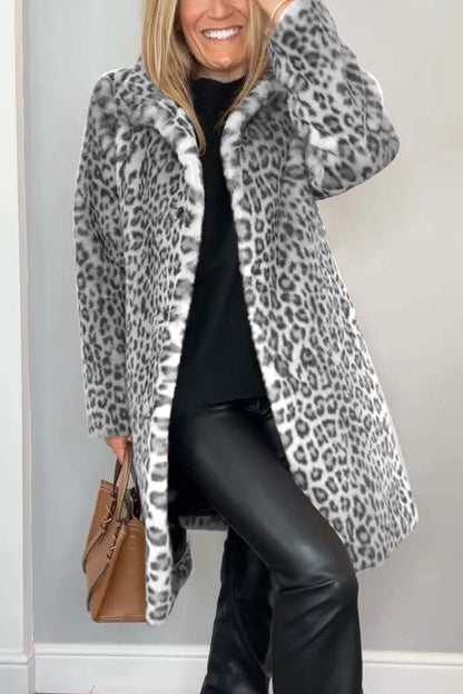 Ange | Leopard Print Winter Coat