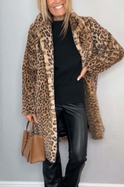 Ange | Leopard Print Winter Coat