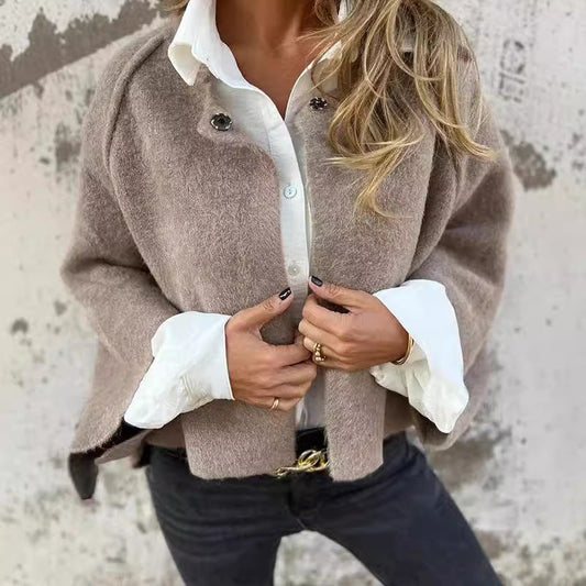 Short cashmere coat