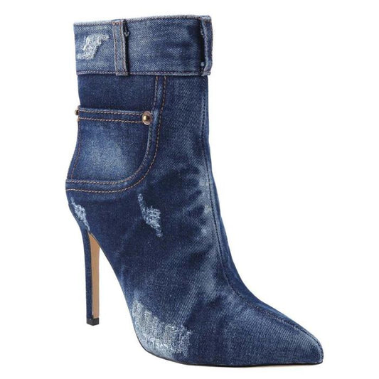 Maria - Denim Ankle Boots