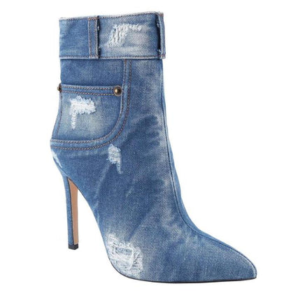 Maria - Denim Ankle Boots