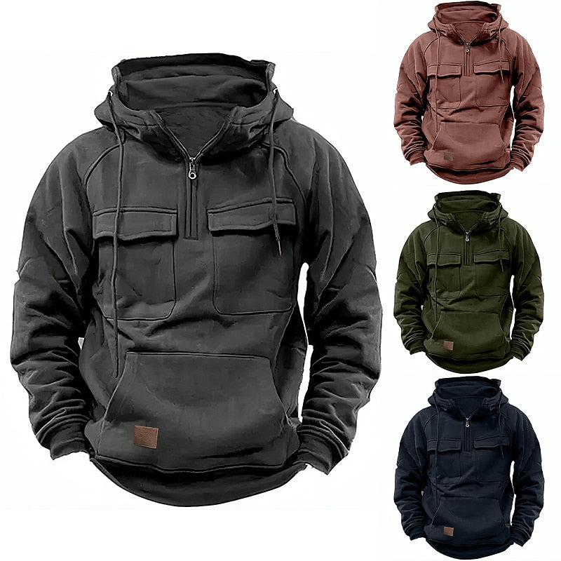 Xaviere - Comfortable winter hoodie with zipper